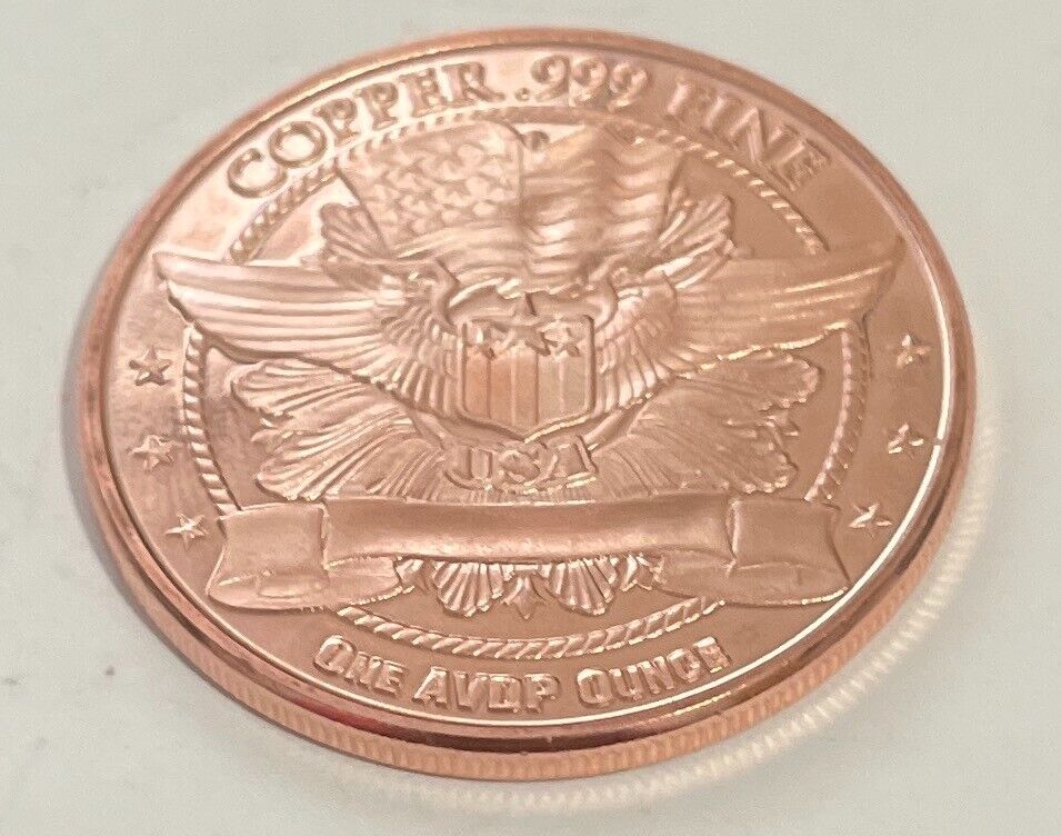 Limited Edition Lady Liberty!"  1 Ounce .999 Copper Coin- Brilliant Coin