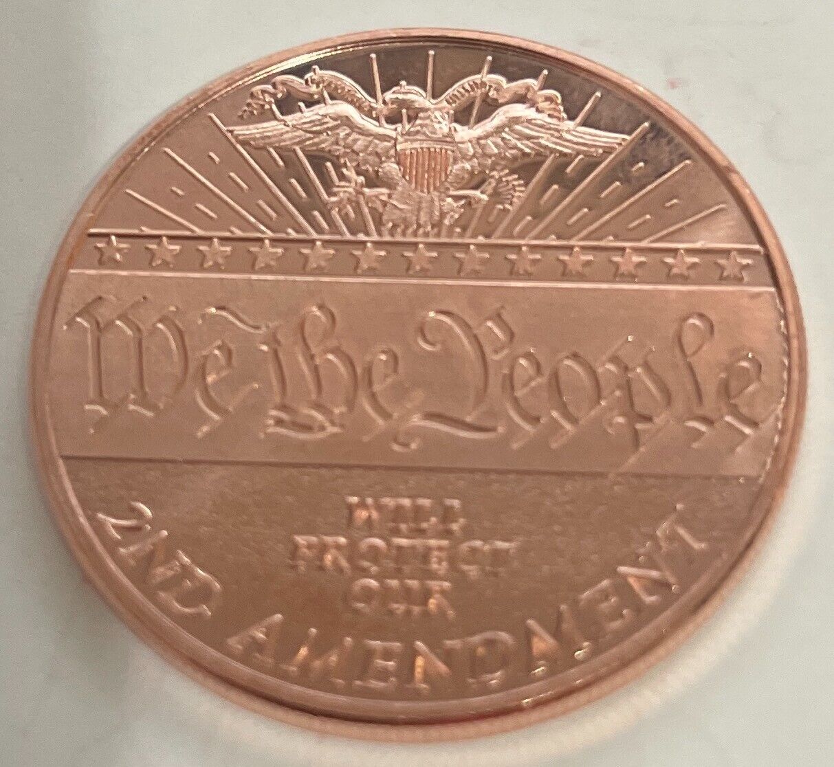 Limited Edition "We The People" "The Second Amendment"  1 Ounce .999 Copper Coin