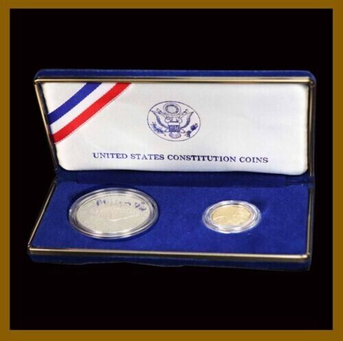 US STATES CONSTITUTION COINS w/ five dollar gold coin- FREE SHIPPING 