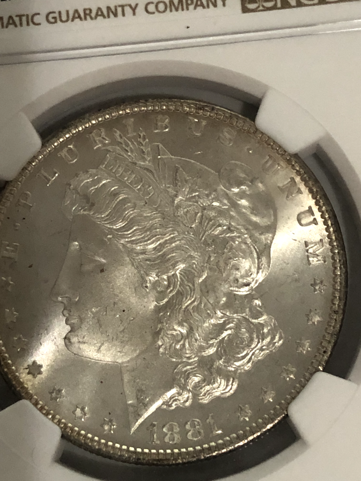 1881 NGC MS65 Morgan Silver Dollar nice bright color